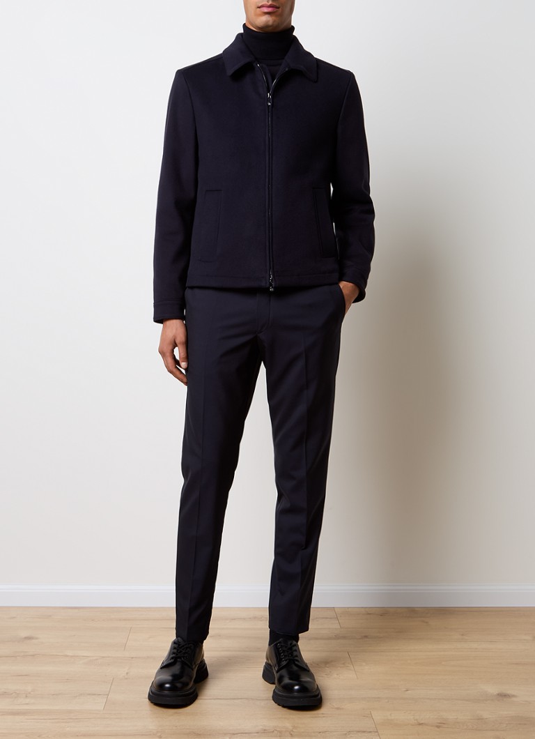 Corneliani virgin wool jacket with patch pockets
