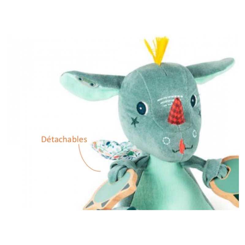 Peluche multiactivités Joe le dragon