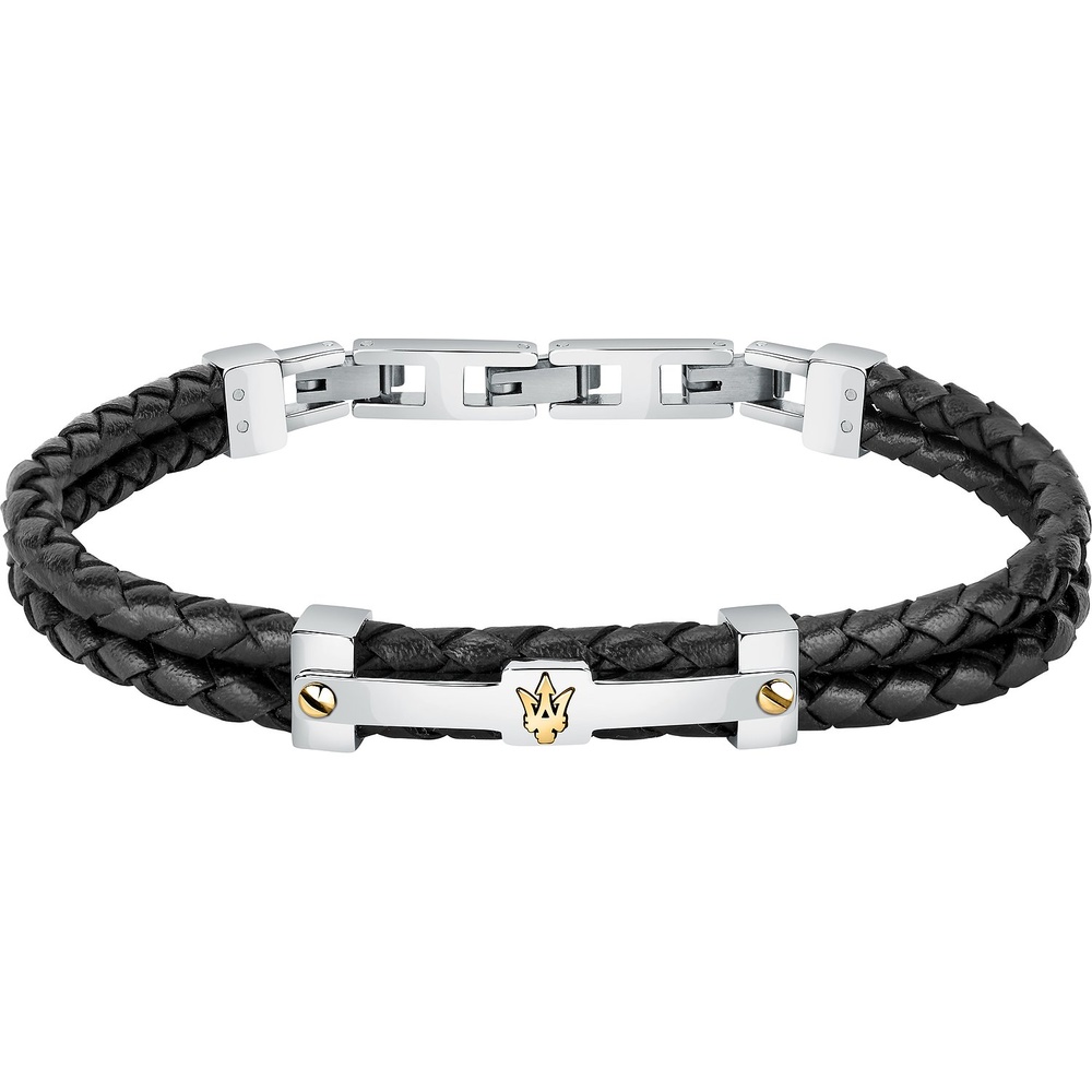 Maserati Bracelet Acier inoxydable, Cuir, recyclé Bracelet