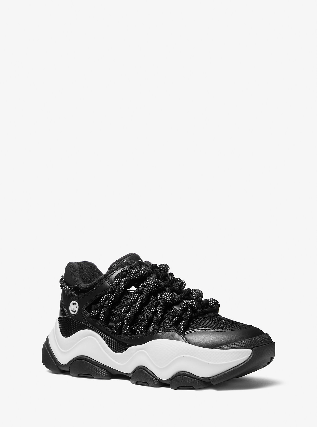 Scarpe da ginnastica Atlas Cord in pelle e mesh - NERE