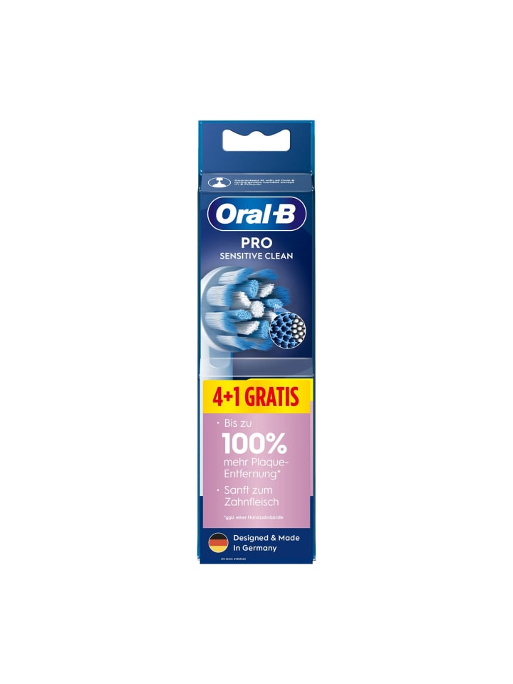 Oral-B 5 er-Set Pro Sensitive Clean Aufsteckbürsten 4 1 Gratis in Weiß günstig kaufen onesize