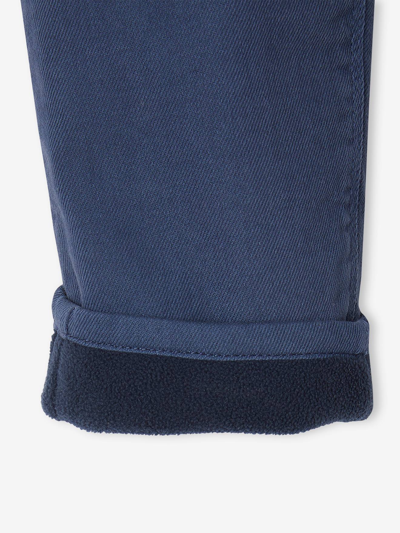 Vertbaudet Mädchen Thermohose mit Paperbag-Bund - nachtblau