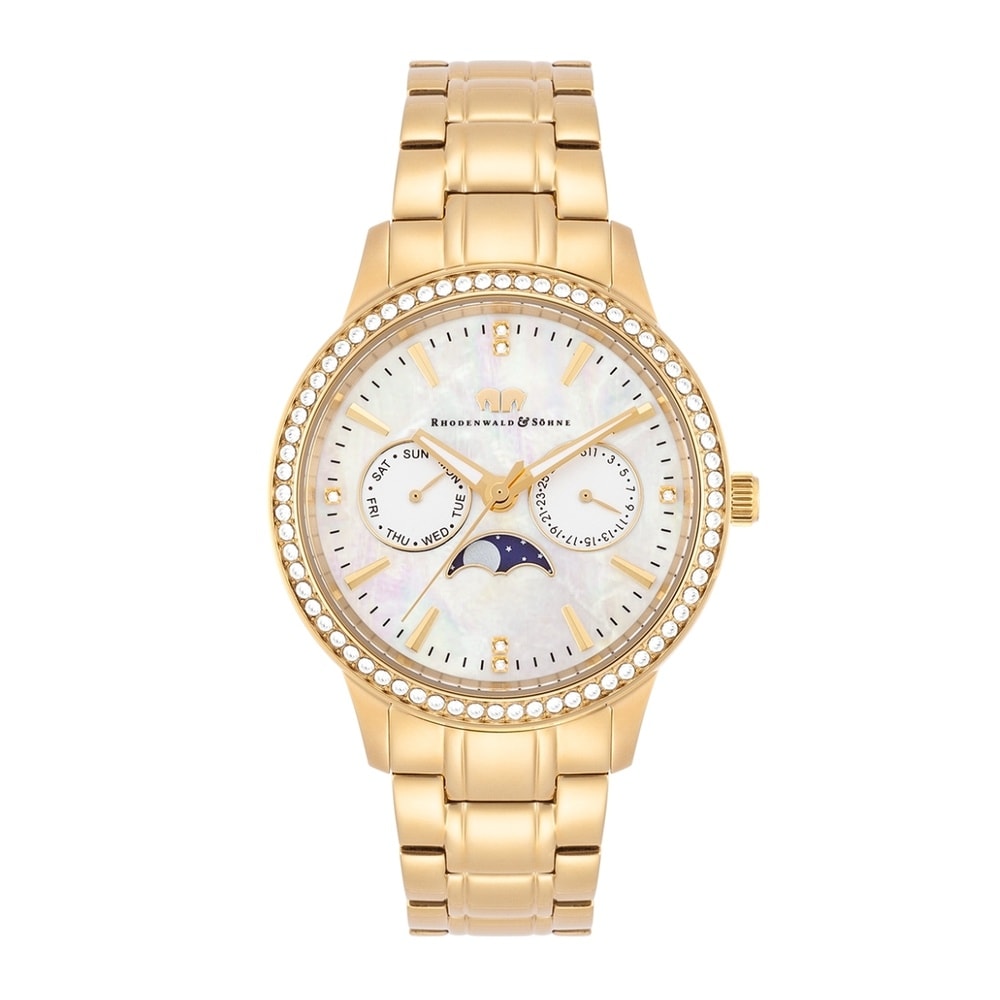 Rhodenwald & Söhne Multifonctions Amidala Or jaune Acier inoxydable en Or jaune Montre