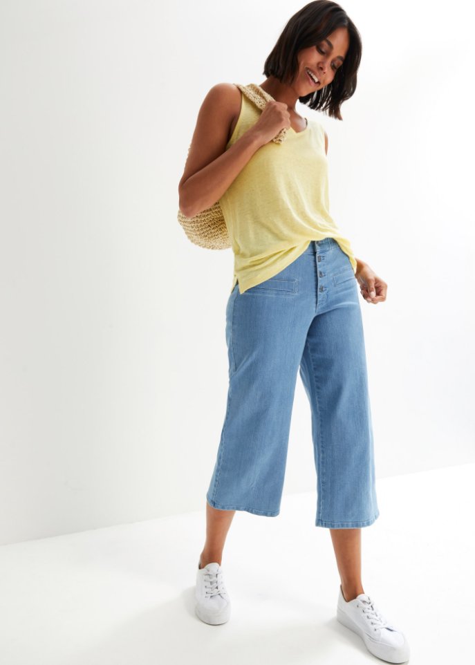 Leinen-Tanktop
