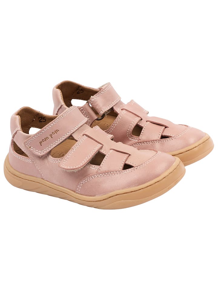 POM POM Leder-Barfußschuhe in Rosa günstig kaufen