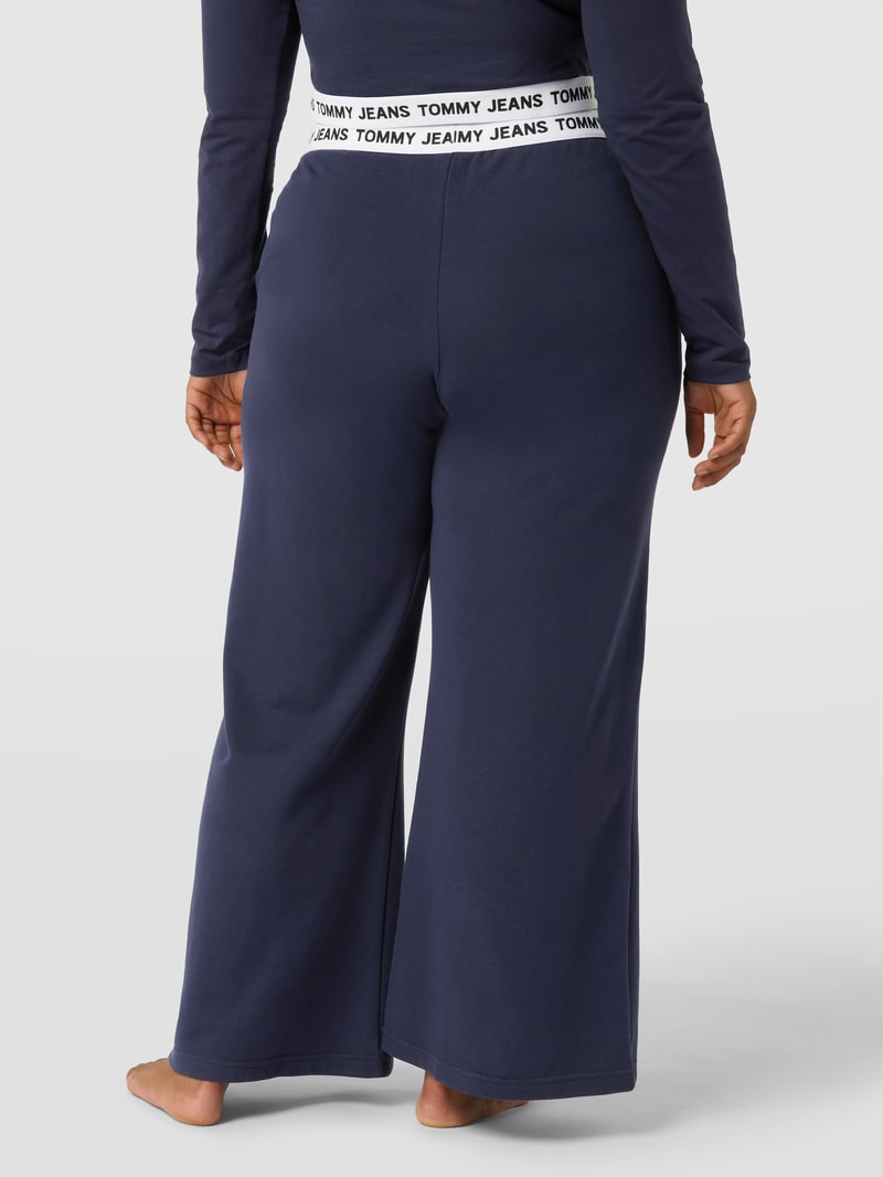 PLUS SIZE Sweatpants mit Logo-Bund in marineblau