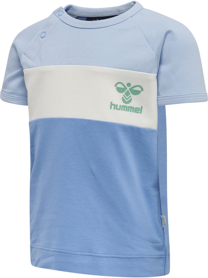 Hummel Hummel Druckknopf T-Shirt Raglanärmel Hmlaslan Jungen in SILVER LAKE BLUE günstig kaufen