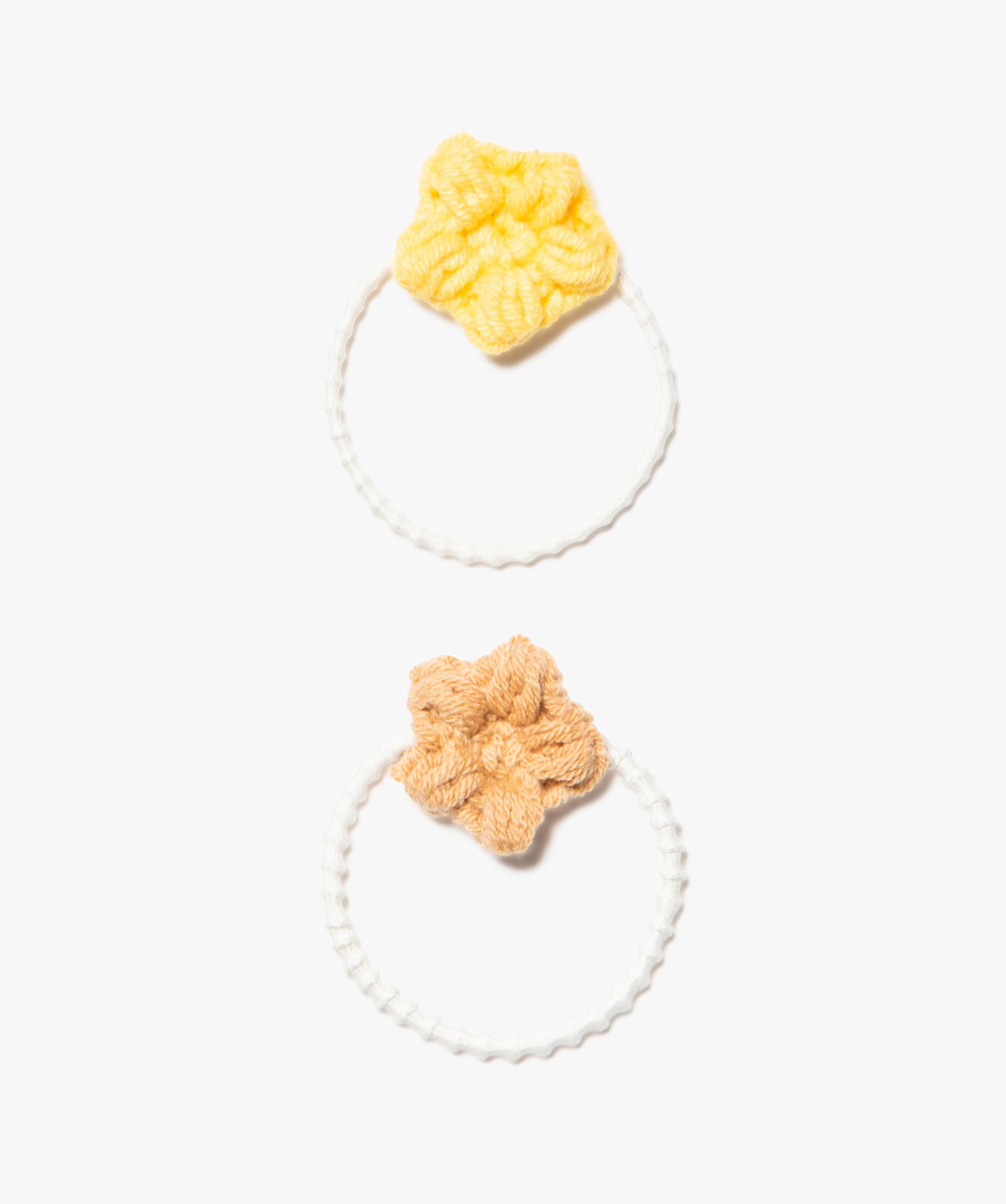 élastiques à cheveux fille avec fleur en crochet (lot de 2) multicolore | GEMO