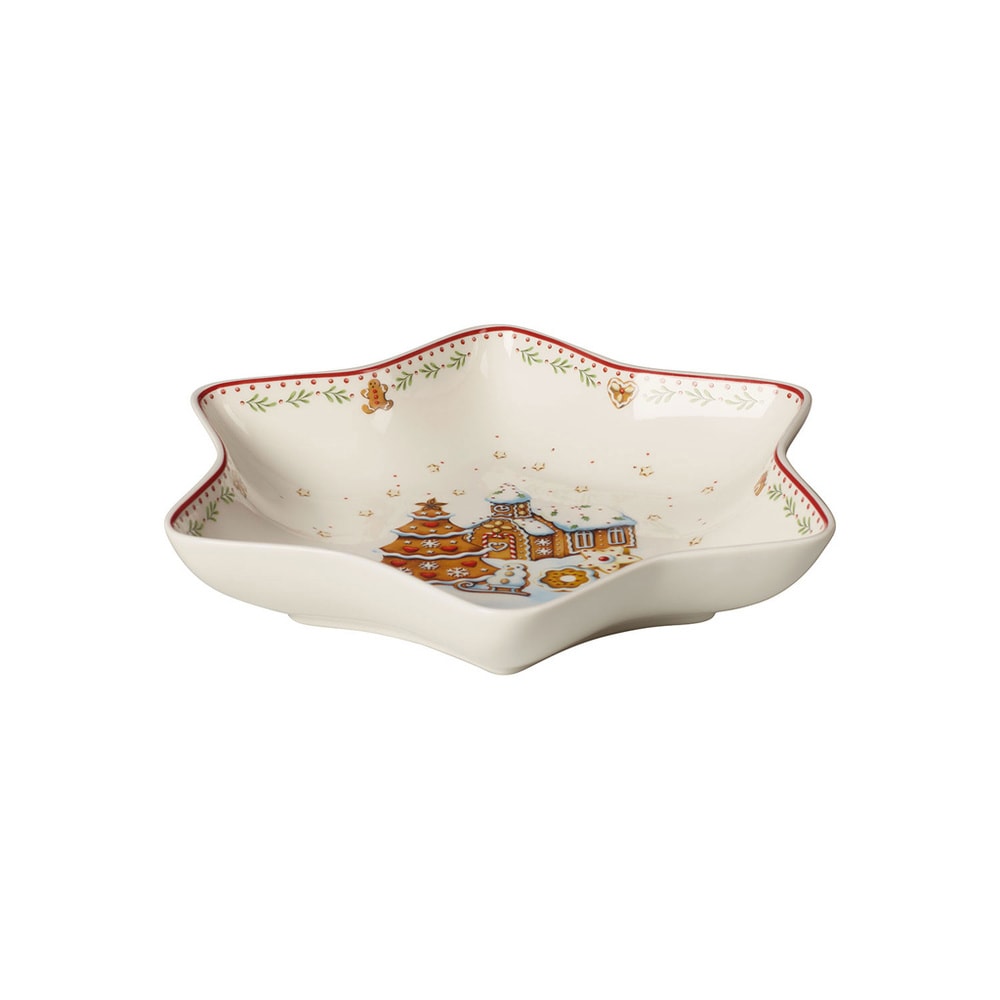 Villeroy & Boch Coupe étoile moy., village en pain d'ép. Winter Bakery Delight Bol
