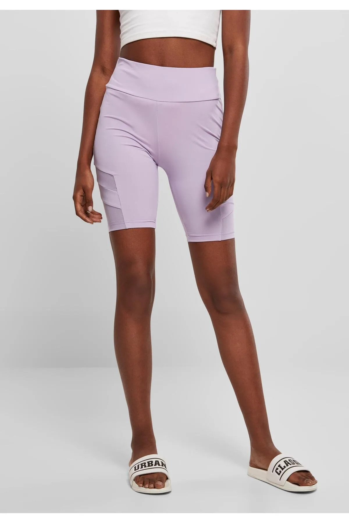 Urban Classics  Kurze Sporthose - Lila - Hoher Bund