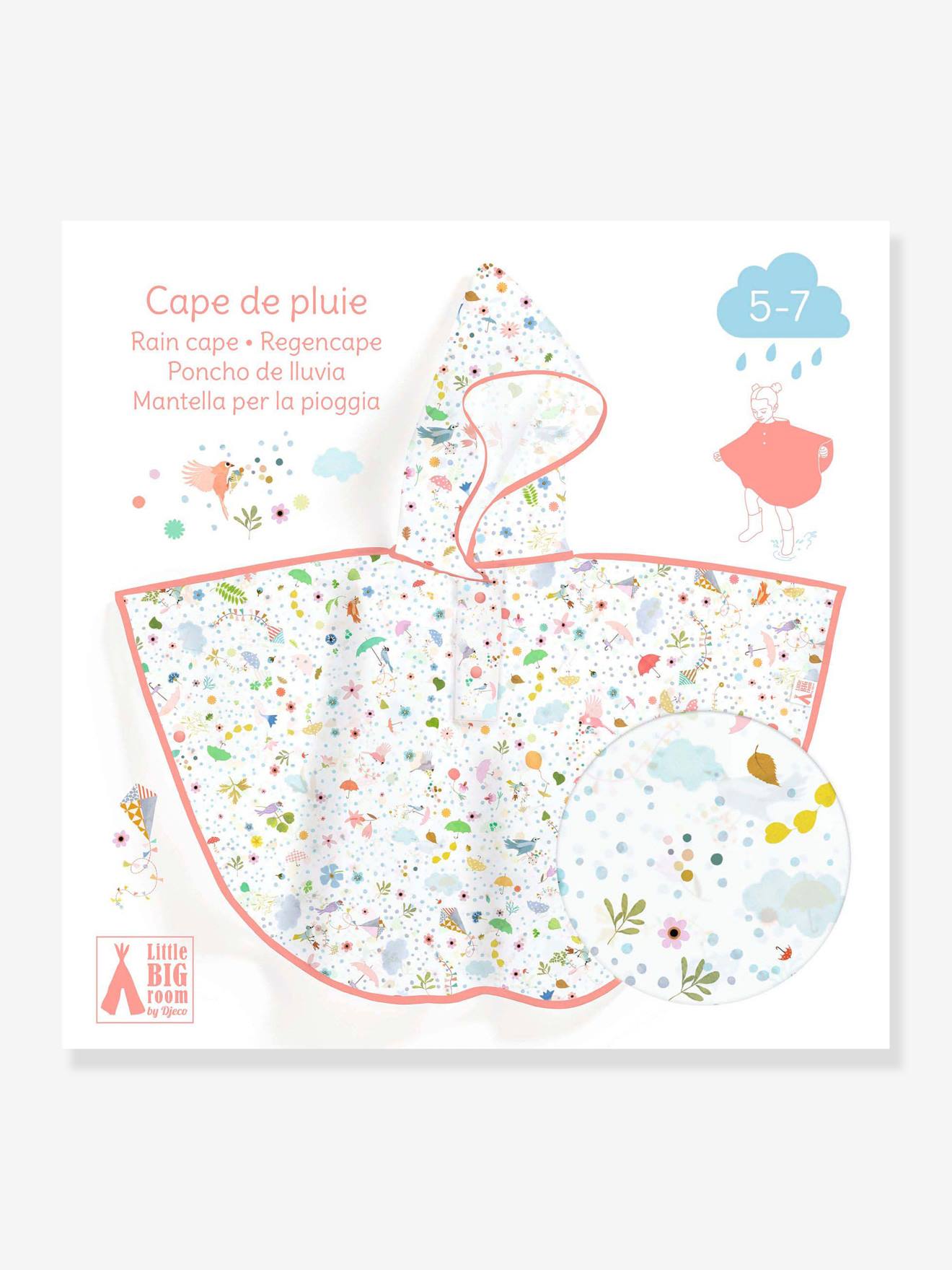 Cape de pluie 5/7 ans DJECO rose