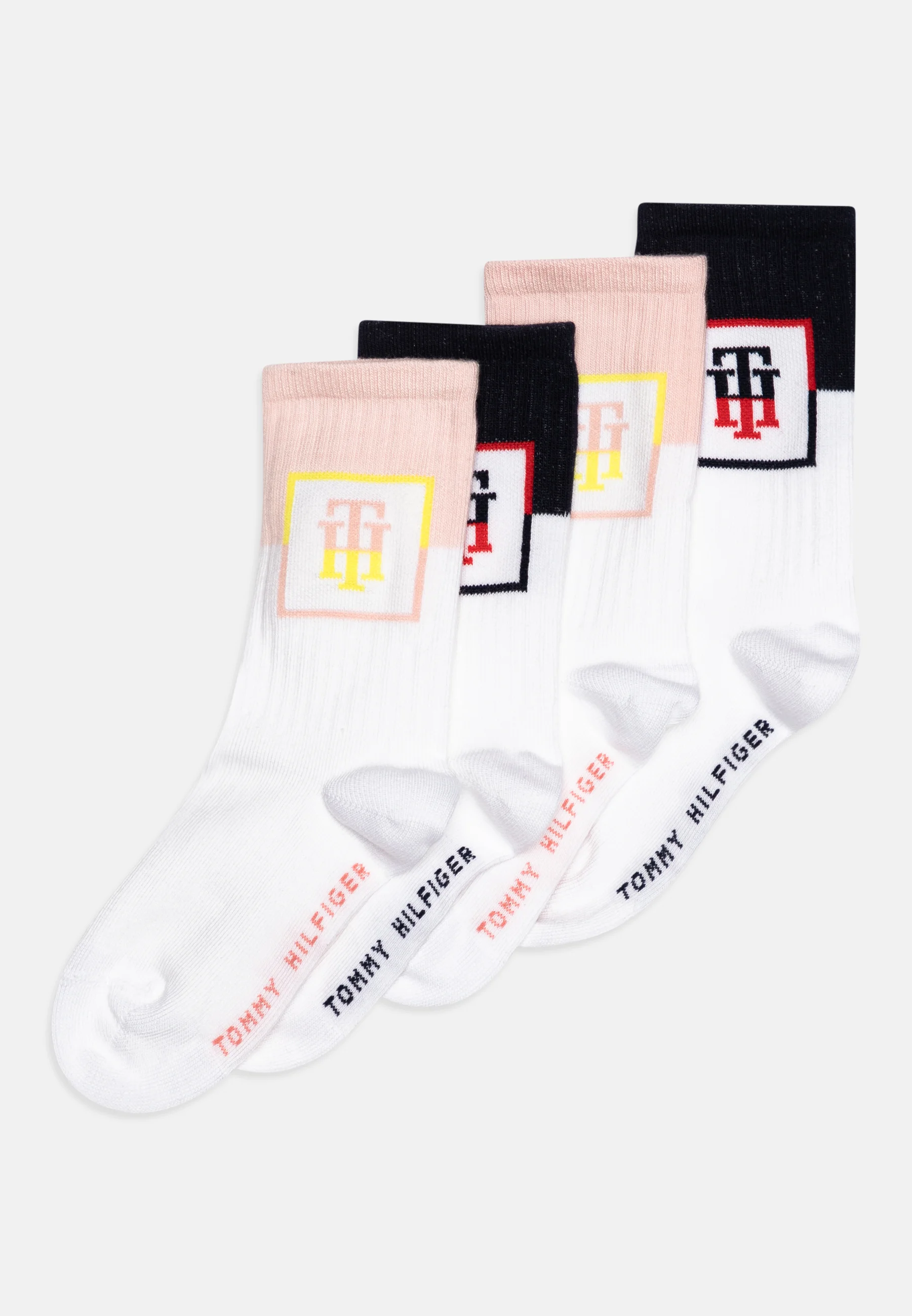 Calcetines unisex Tommy Hilfiger KIDS MONOGRAM LOCKER ROOM (paquete de 4)