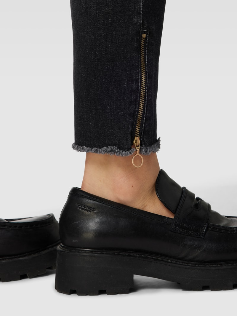 Slim Fit Jeans im 5-Pocket-Design Modell 'RICH' in dunkelgrau