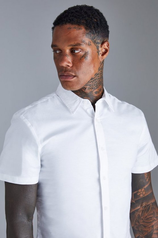 Kurzärmliges Slim-Fit Hemd