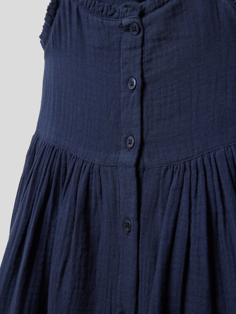 Kleid mit Knopfleiste in marineblau