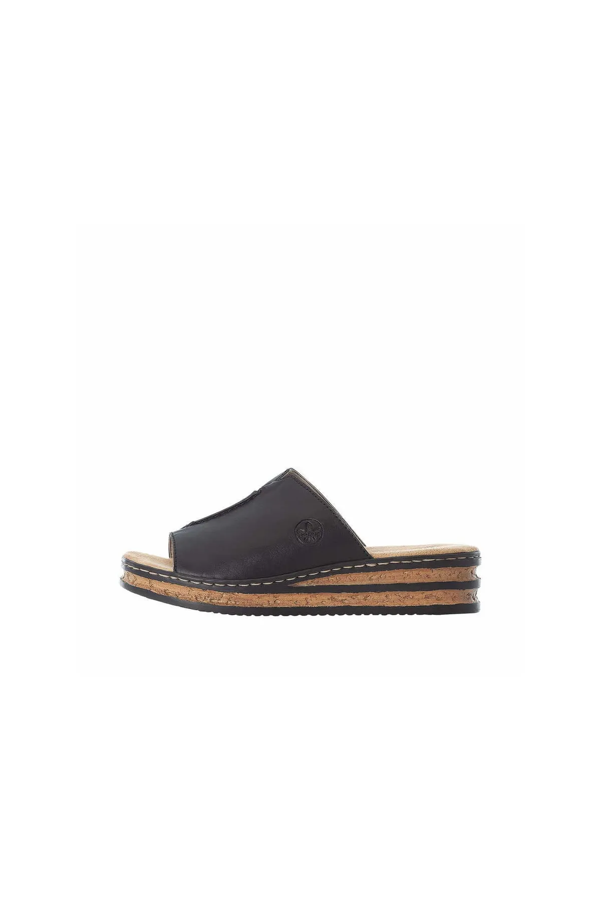 Rieker  Sandalette - Schwarz - Flacher Absatz