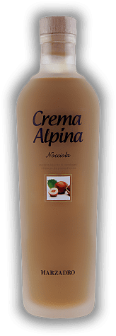 Marzadro Crema Alpina Nocciola / Haselnuss Marzadro Crema Alpina Nocciola / Haselnuss Feiner Haselnuss-Cremelikör. 0,7	 Liter - Vol 17%