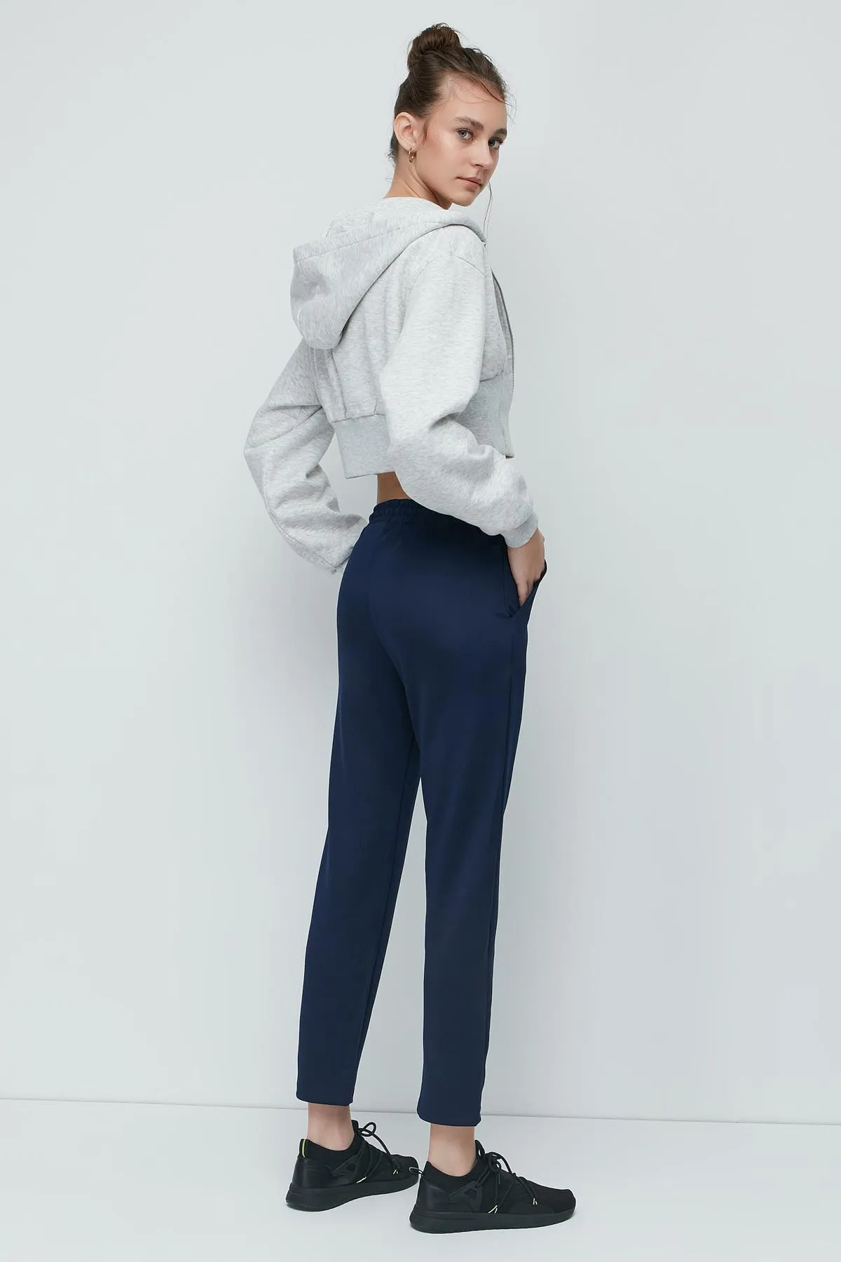 C&City  Jogginghose mit geradem Bein 801 Sax