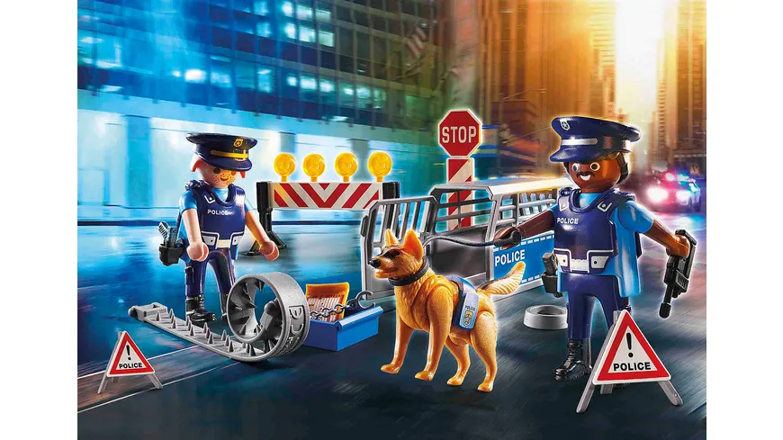 PLAYMOBIL 6878 - City Action - Polizei-Straßensperre