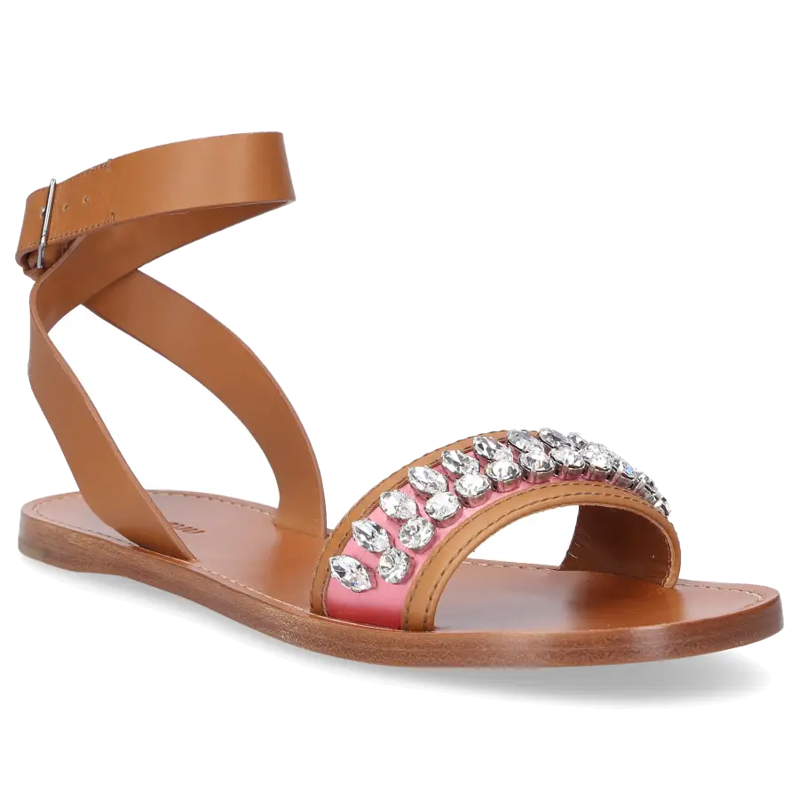 Miu Miu - Sandalen Kalbsleder - beige