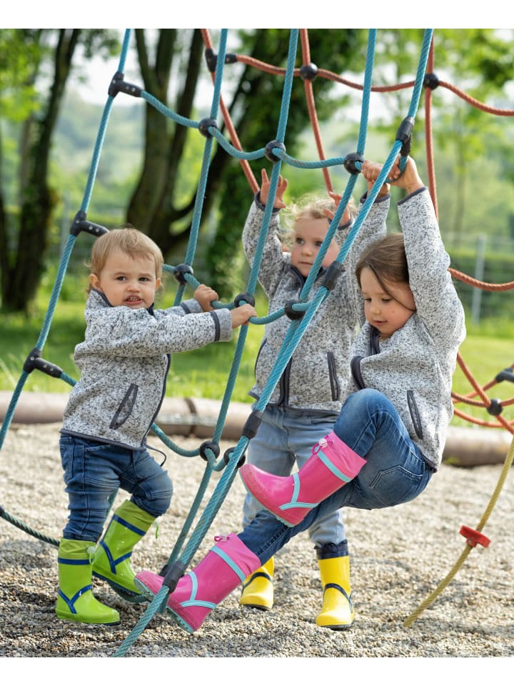 Playshoes Strickfleece-Jacke in Blau günstig kaufen
