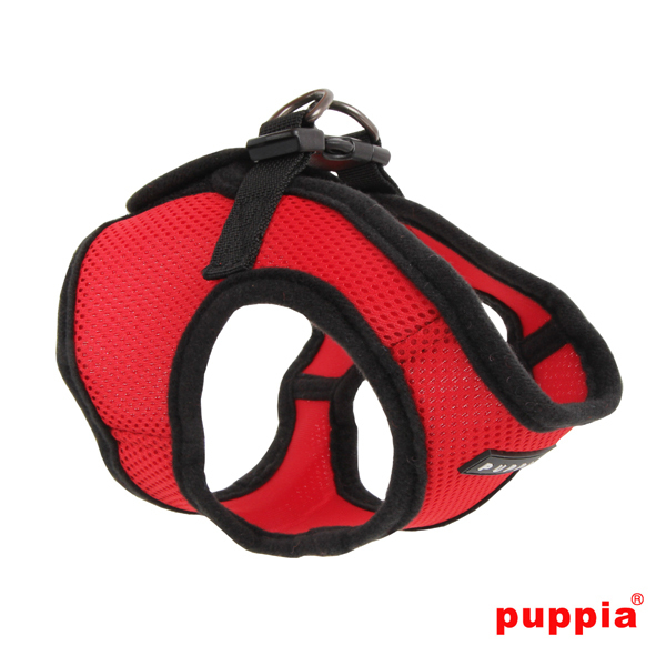 Puppia Hundegeschirre Puppia Geschirr Super Soft B (Step) rot XL
