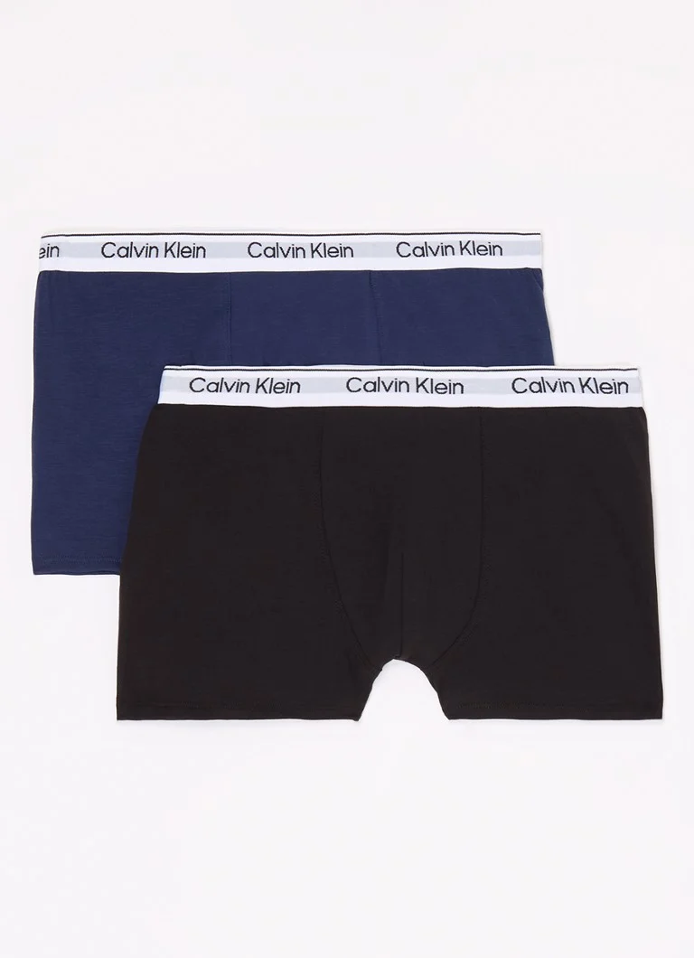 Calvin Klein Boxer Shorts with logo waistband in a 2-pack