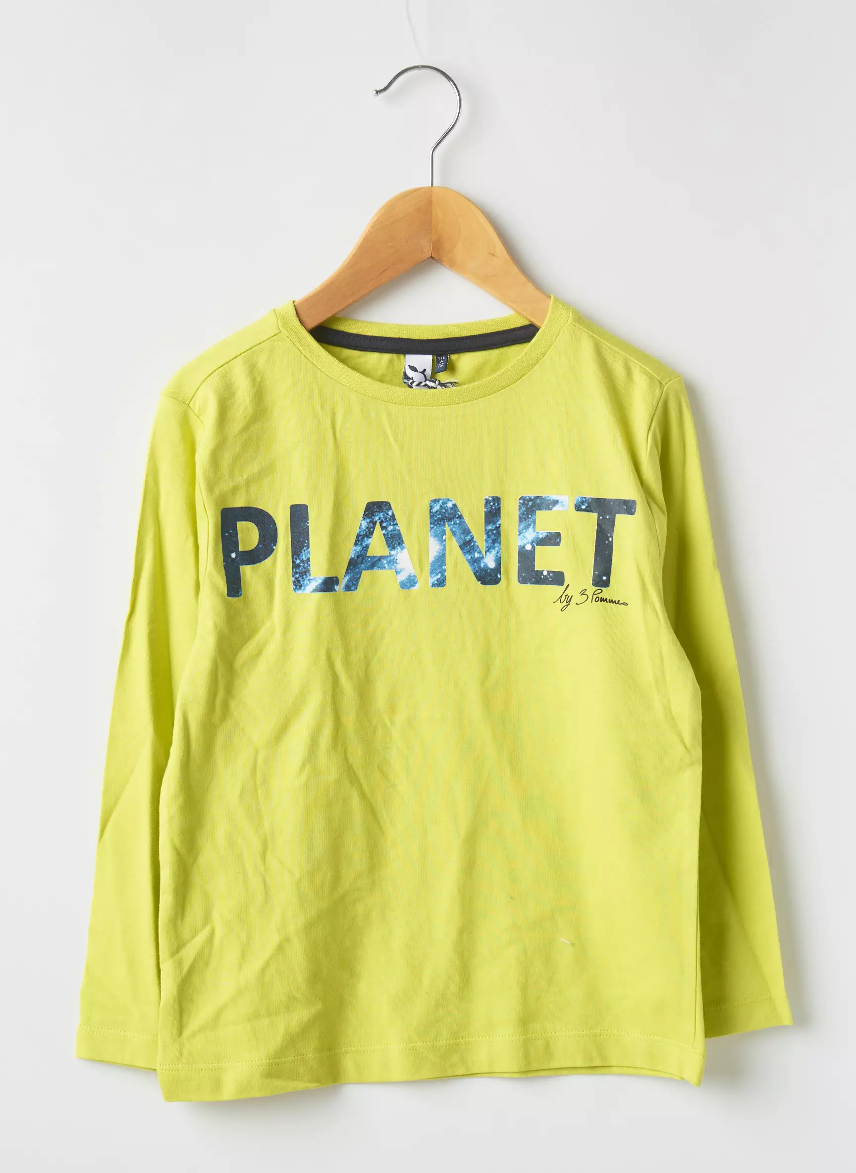 3 Pommes Tshirts Garcon couleur jaune