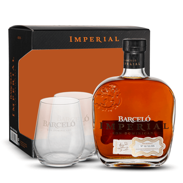 Coffret Barcelo Imperial 38% + 2 Verres