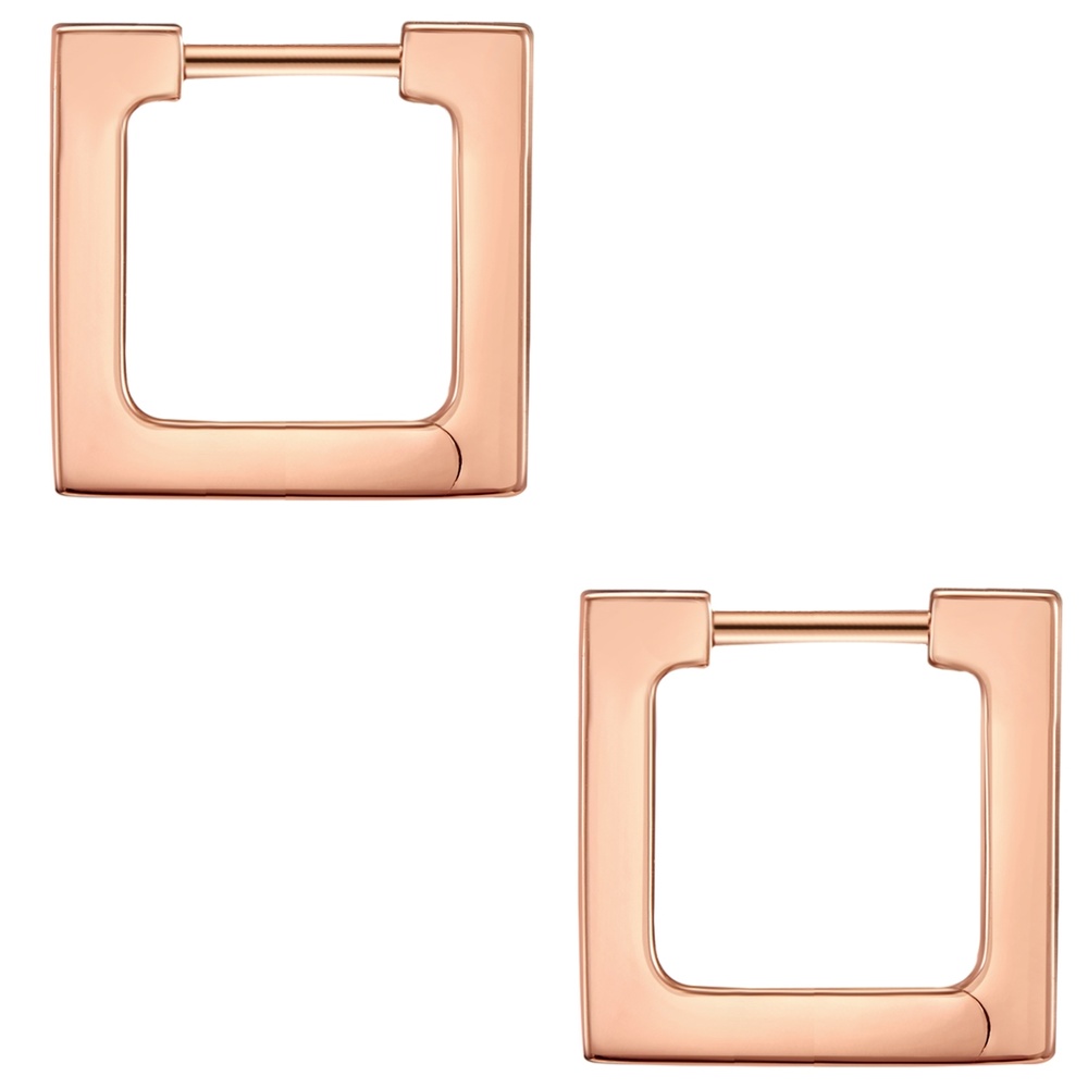 Glanzstücke München Créoles en argent Argent sterling en Or rose Boucles d'oreilles