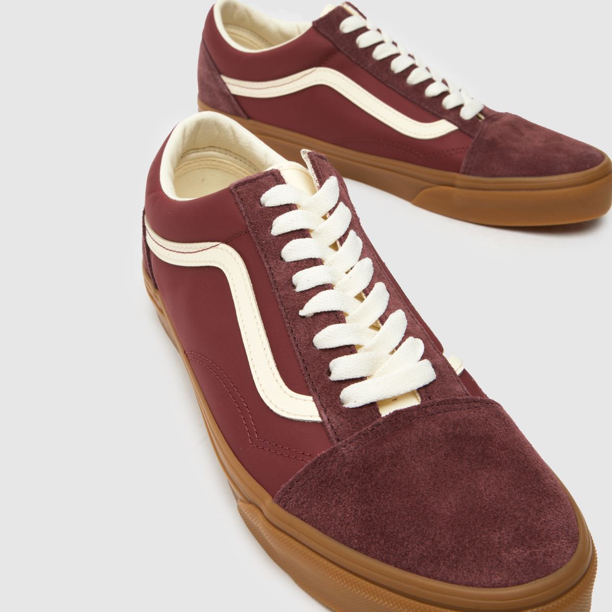 Vans – Old Skool – Vinröda sneakers