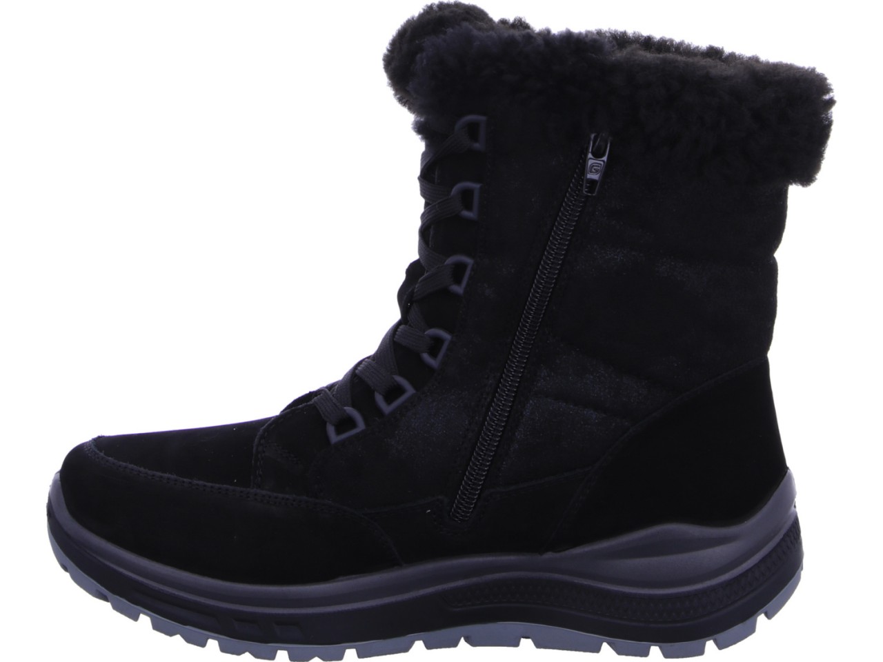 GLÜCKSCHUH Schnür-Stiefeletten schwarz