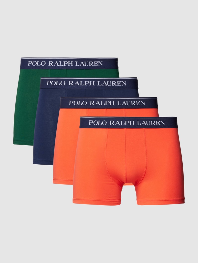 Trunks mit elastischem Logo-Bund im 3er-Pack in orange