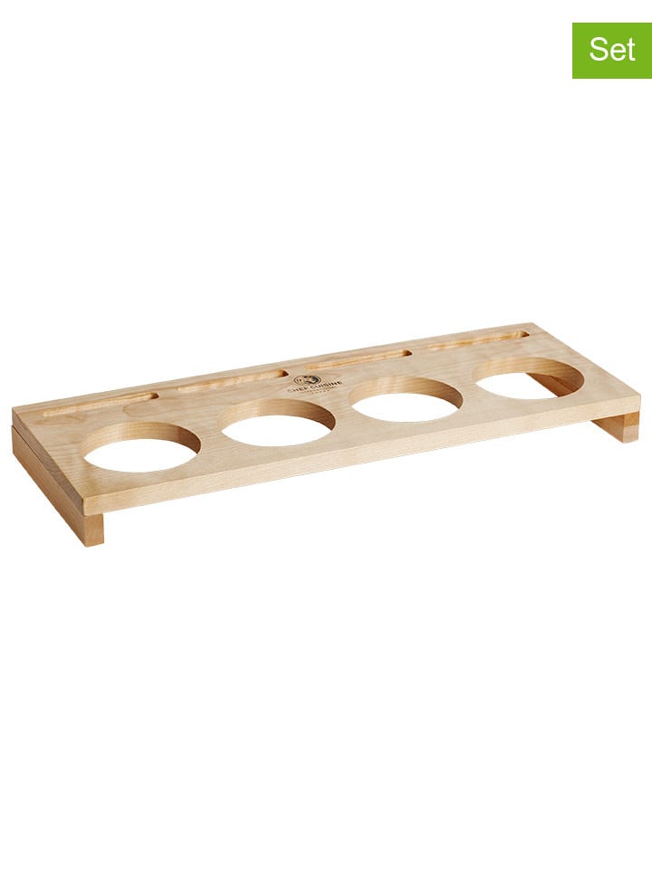 Chef Cuisine 9tlg. Set: Mini-Kokotten in Schwarz/ Hellbraun - 250 ml günstig kaufen onesize