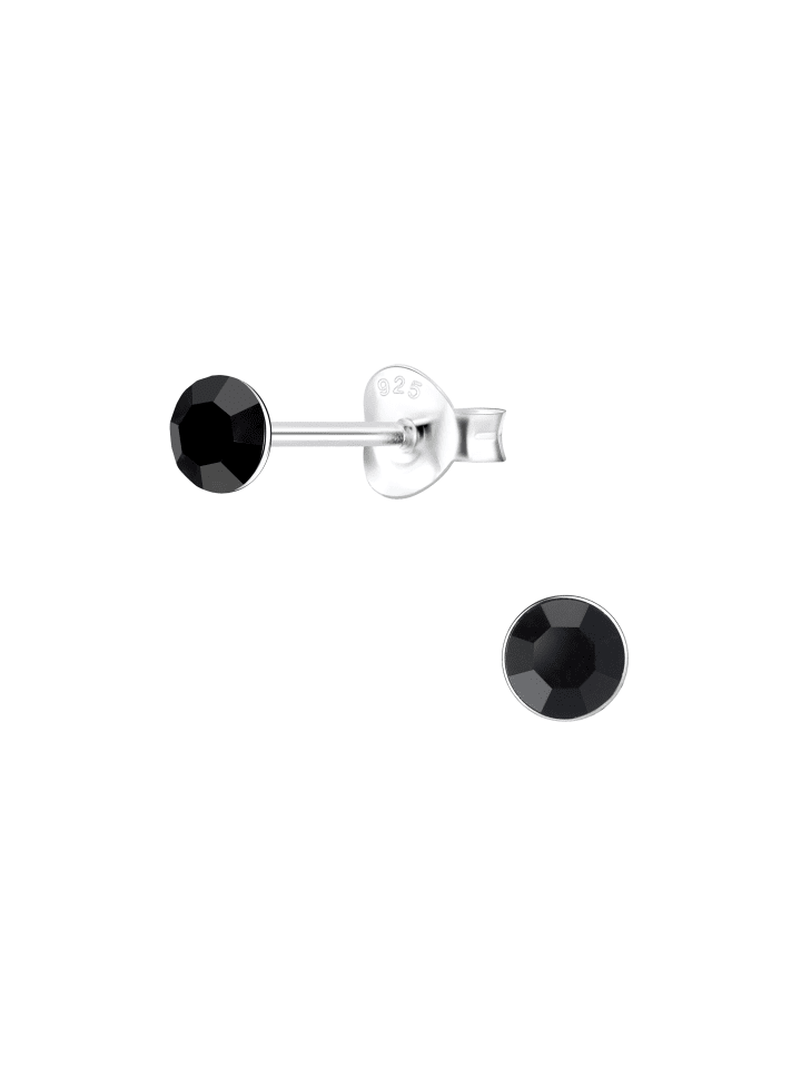 Alexander York Ohrringe, Ohrstecker-Set KRISTALL 4 mm in 925 Sterling Silber, 8-tlg. günstig kaufen onesize