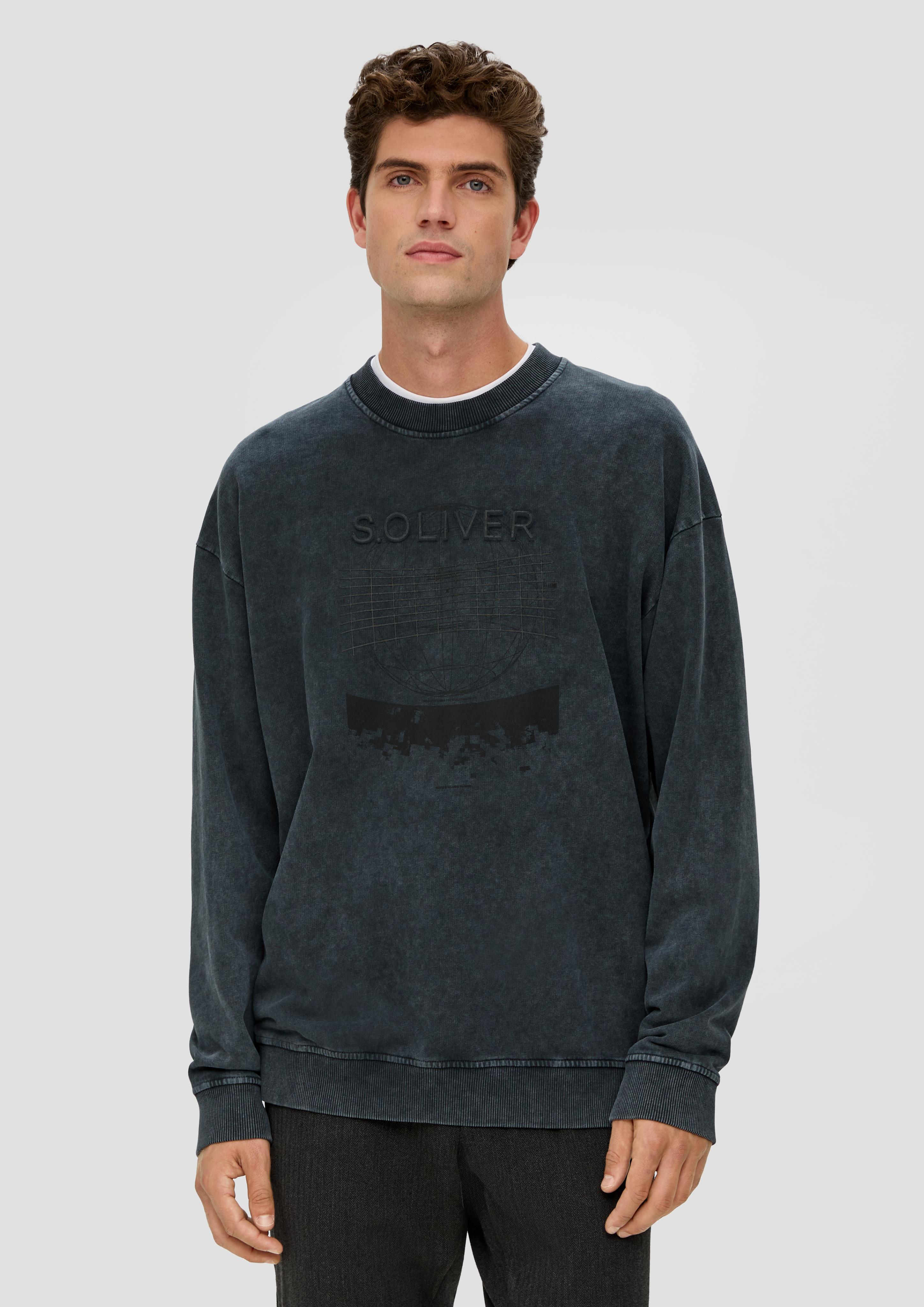 Gewaschenes Sweatshirt mit Grafik-Print  2135758-9635