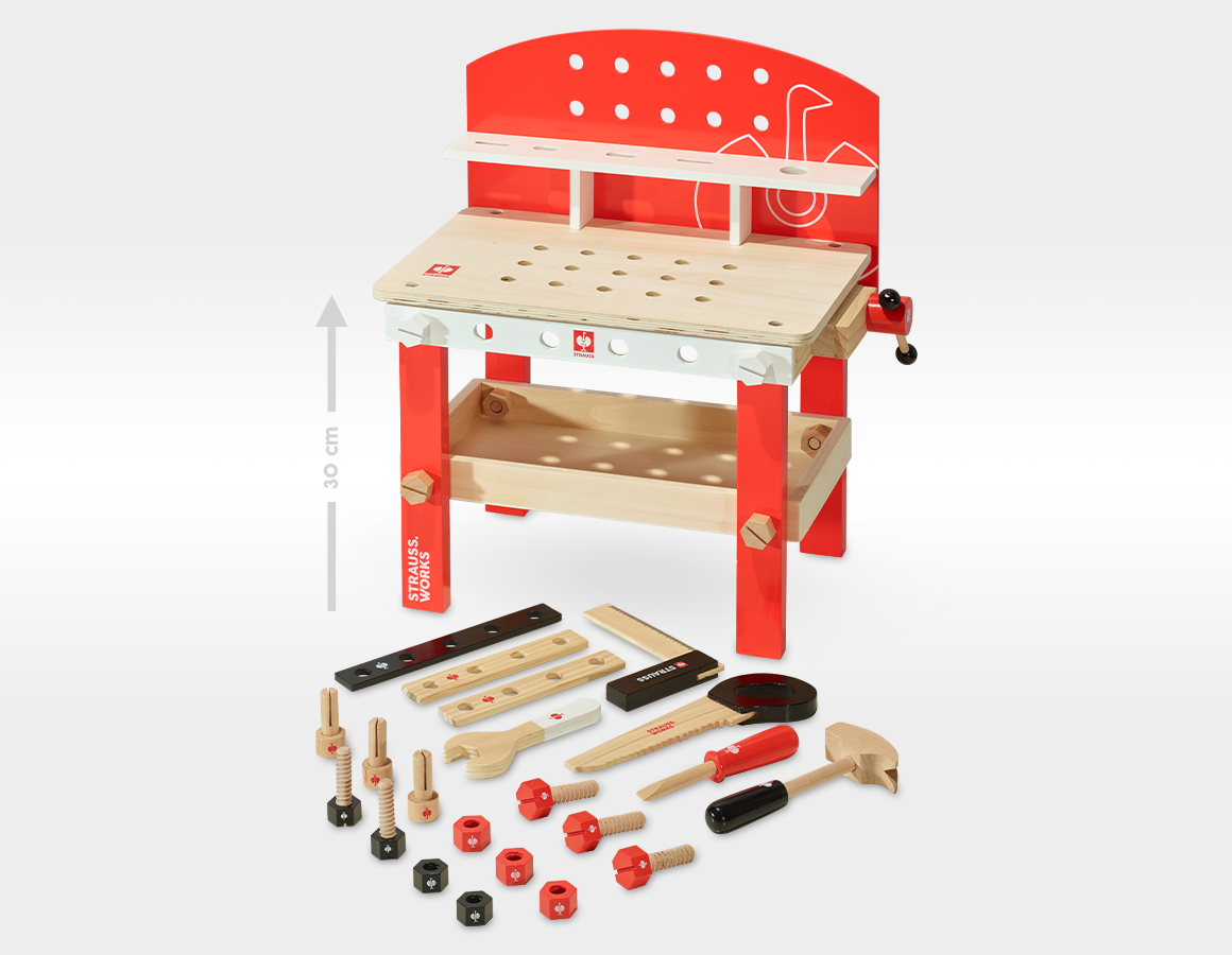 STRAUSS Holz-Werkbank Kids