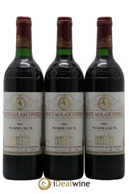 Château Lascombes 2ème Grand Cru Classé  1991 - Lot de 3 Bouteilles