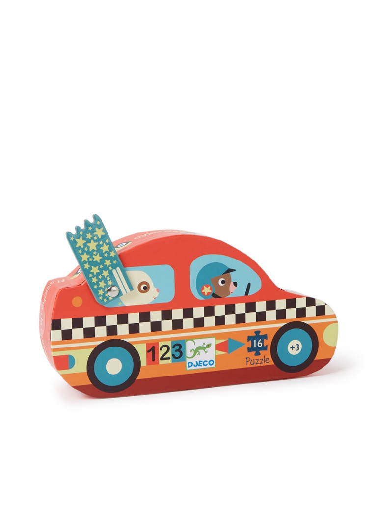 Puzzle Djeco Závodní auto 16 dílků