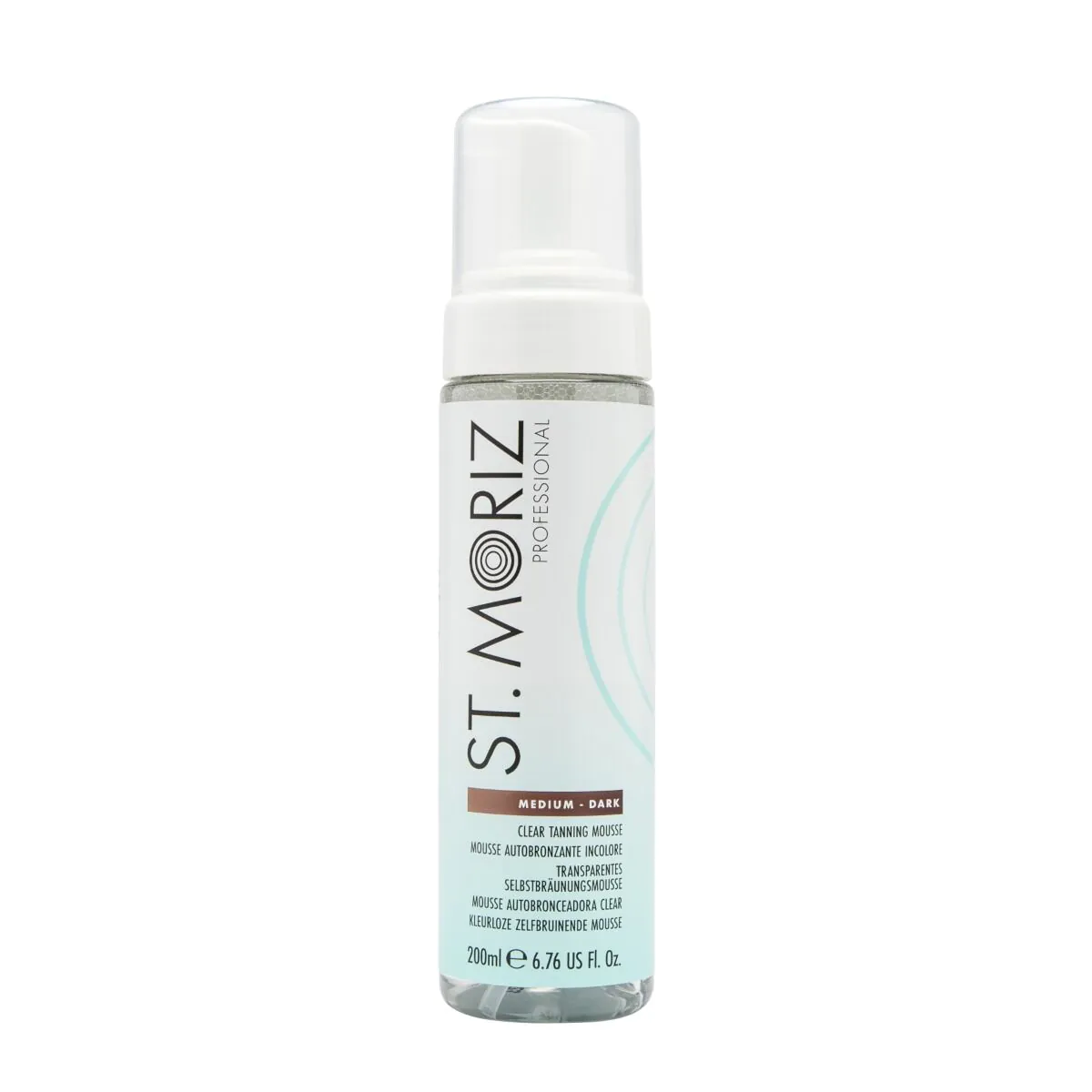 St. Moriz farveløs mousse, der gradvist opbygger en brun farve
