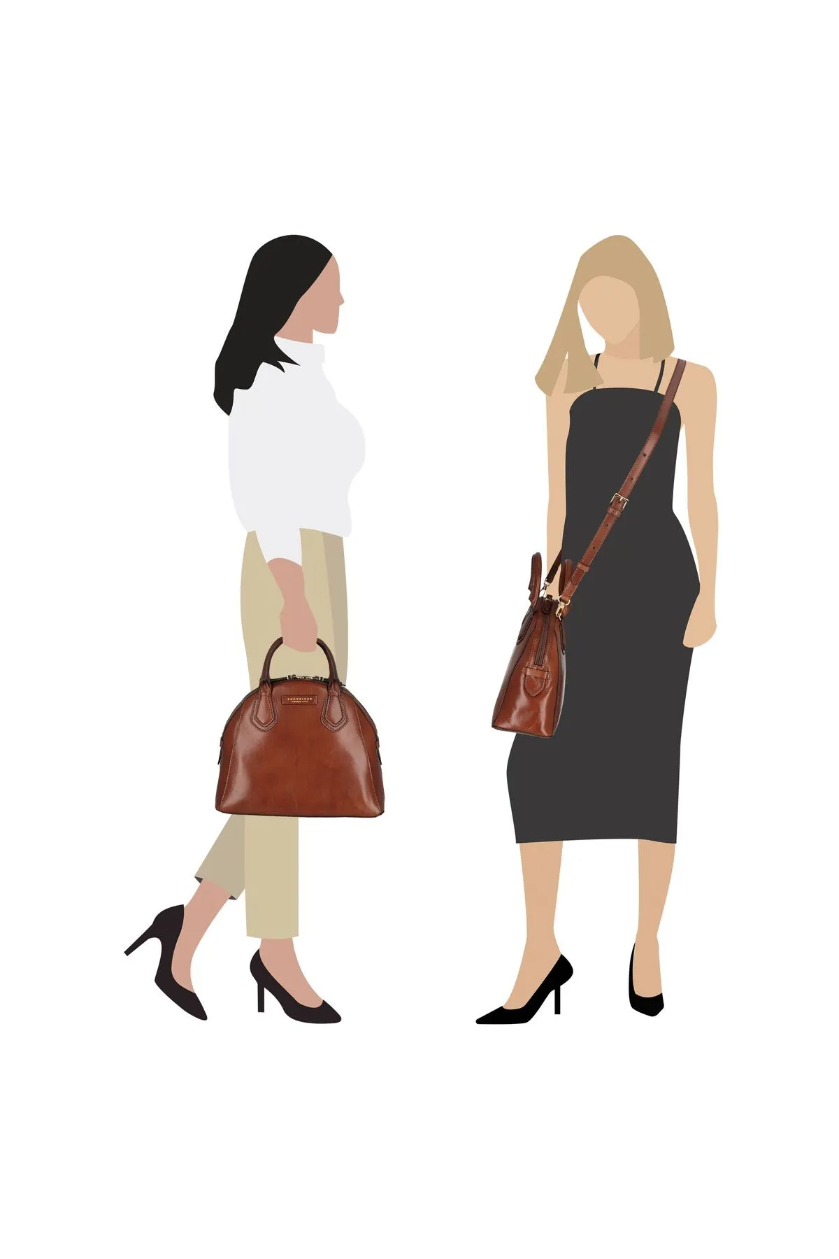 The Bridge  Costanza Handtasche Leder 30 cm
