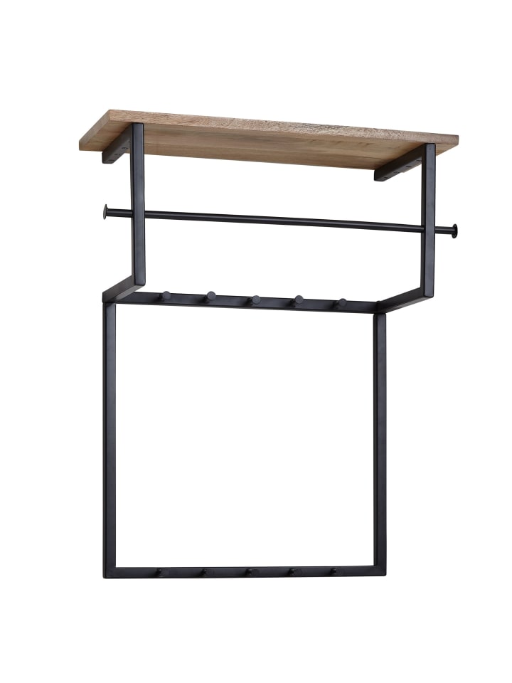 KADIMA DESIGN Wandgarderobe | Mango Massiv, 60x76x26cm, Kleiderstange günstig kaufen onesize