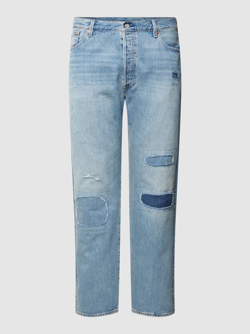 PLUS SIZE Jeans mit Label-Patch in jeans