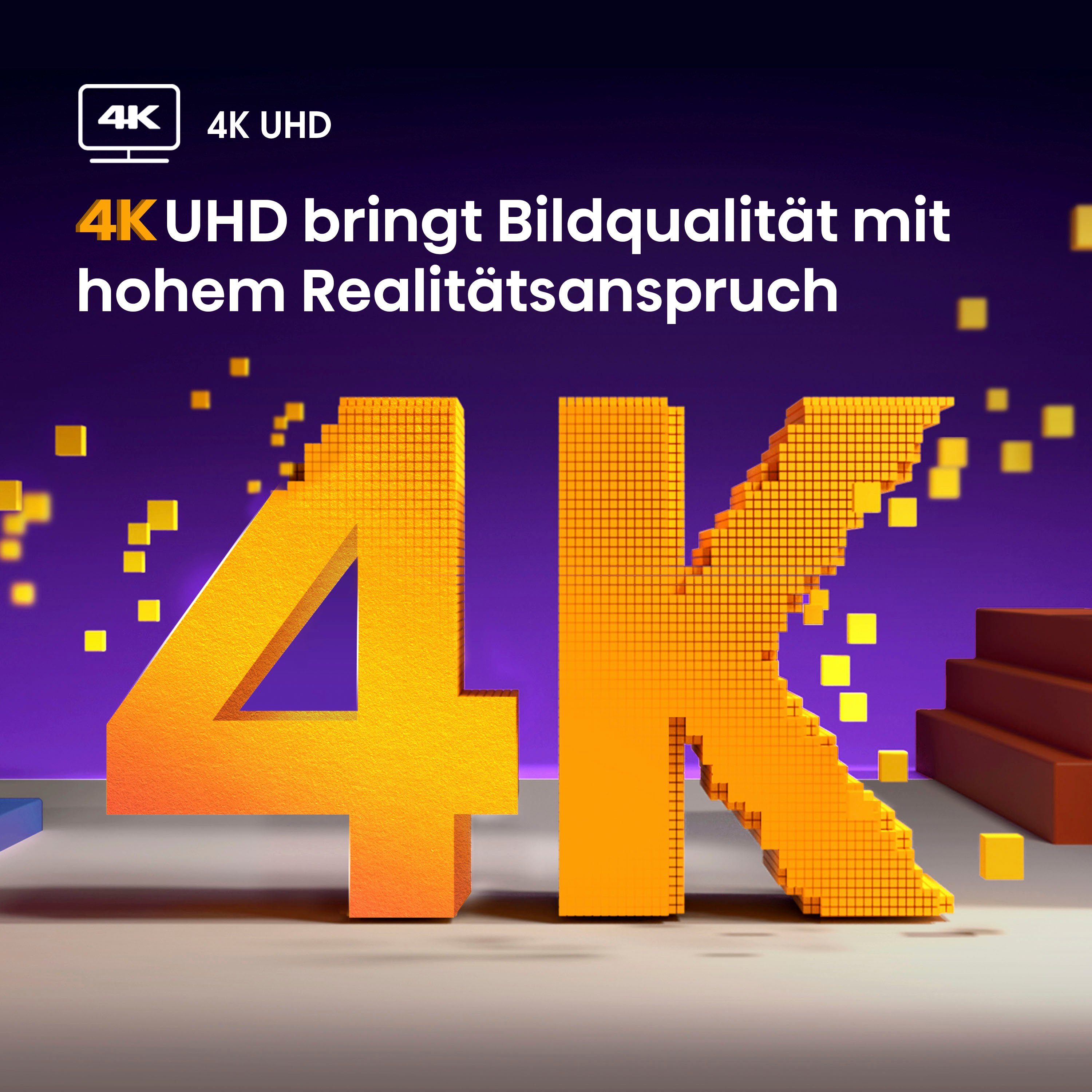 Hisense 58E61KT LED-Fernseher (146 cm/58 Zoll, 4K Ultra HD, Smart-TV, Smart-TV, Dolby Vision, Triple Tuner DVB-C/S/S2/T/T2)