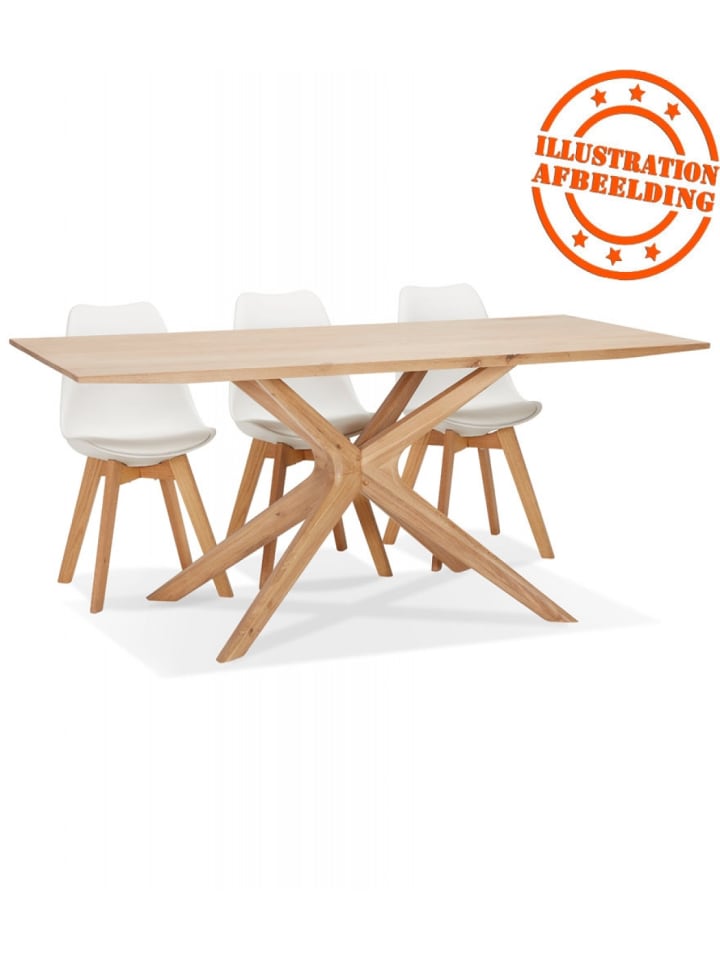 KADIMA DESIGN Esstisch MANITOU aus Massiver Eiche | Naturfarbe Beige günstig kaufen onesize