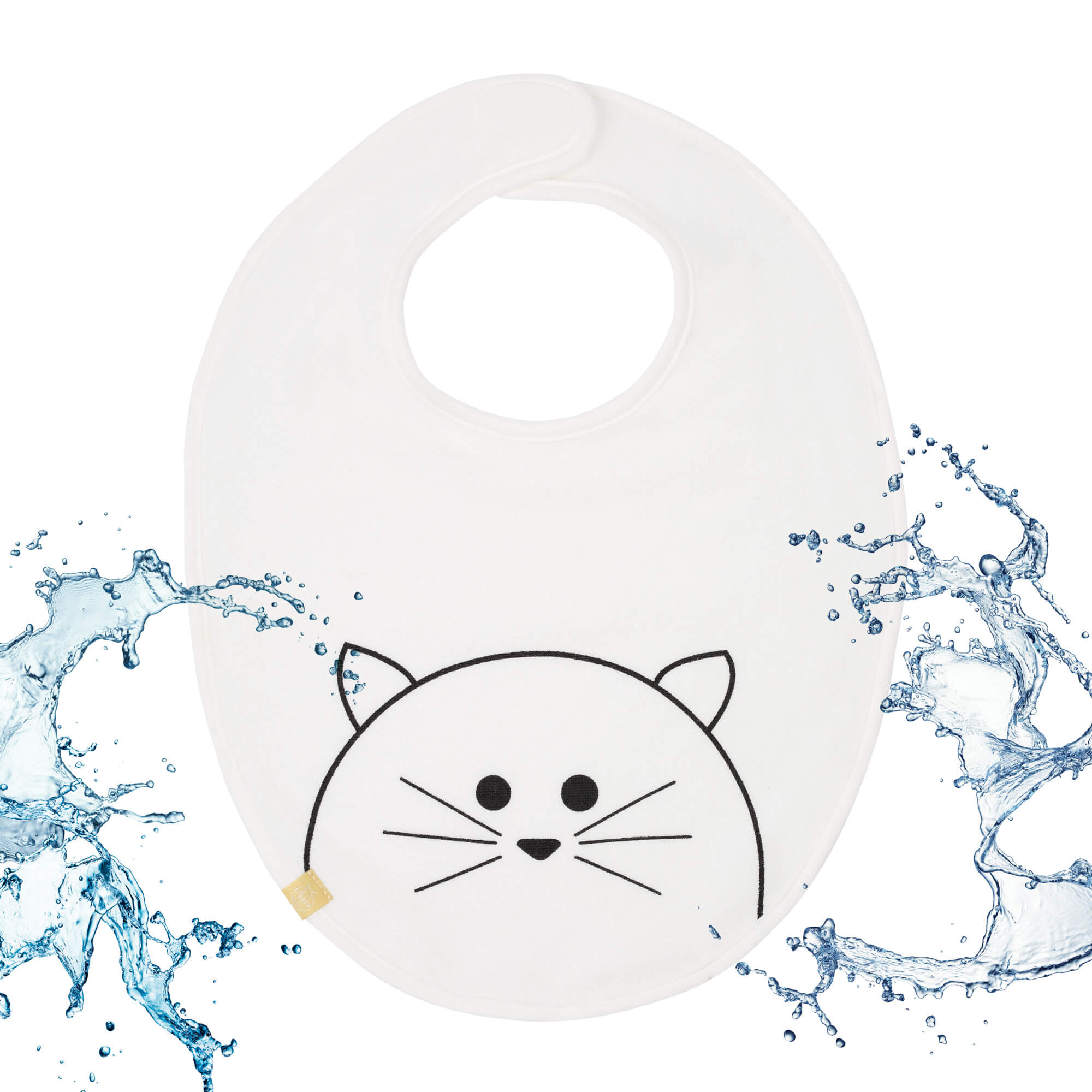 Lätzchen - Bib Waterproof Medium, Little Chums Cat