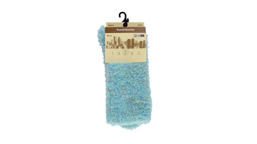 MOVE UP Damen Wende-Kuschelsocken lagune