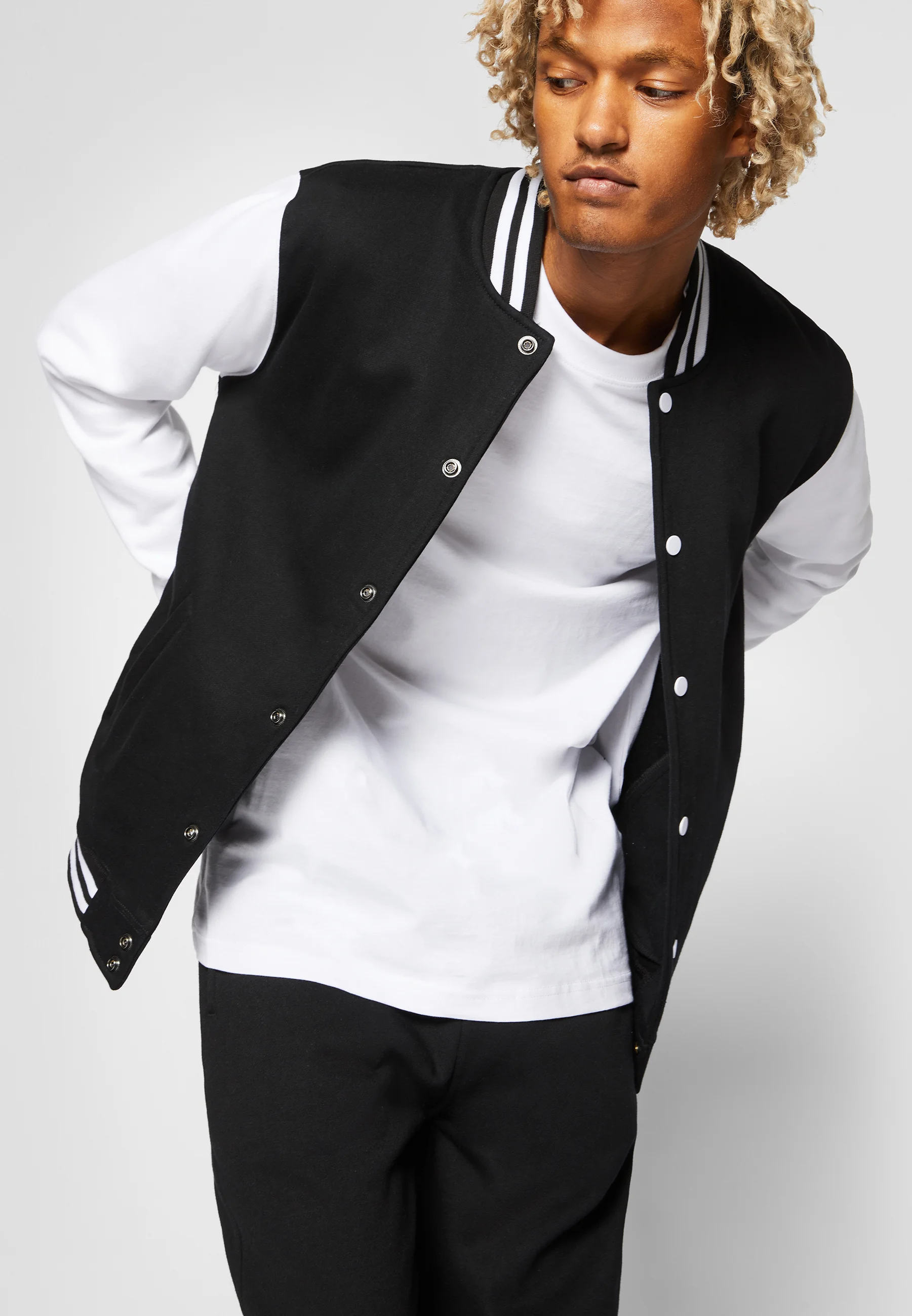 Sudadera con cremallera Urban Classics 2 TONE COLLEGE