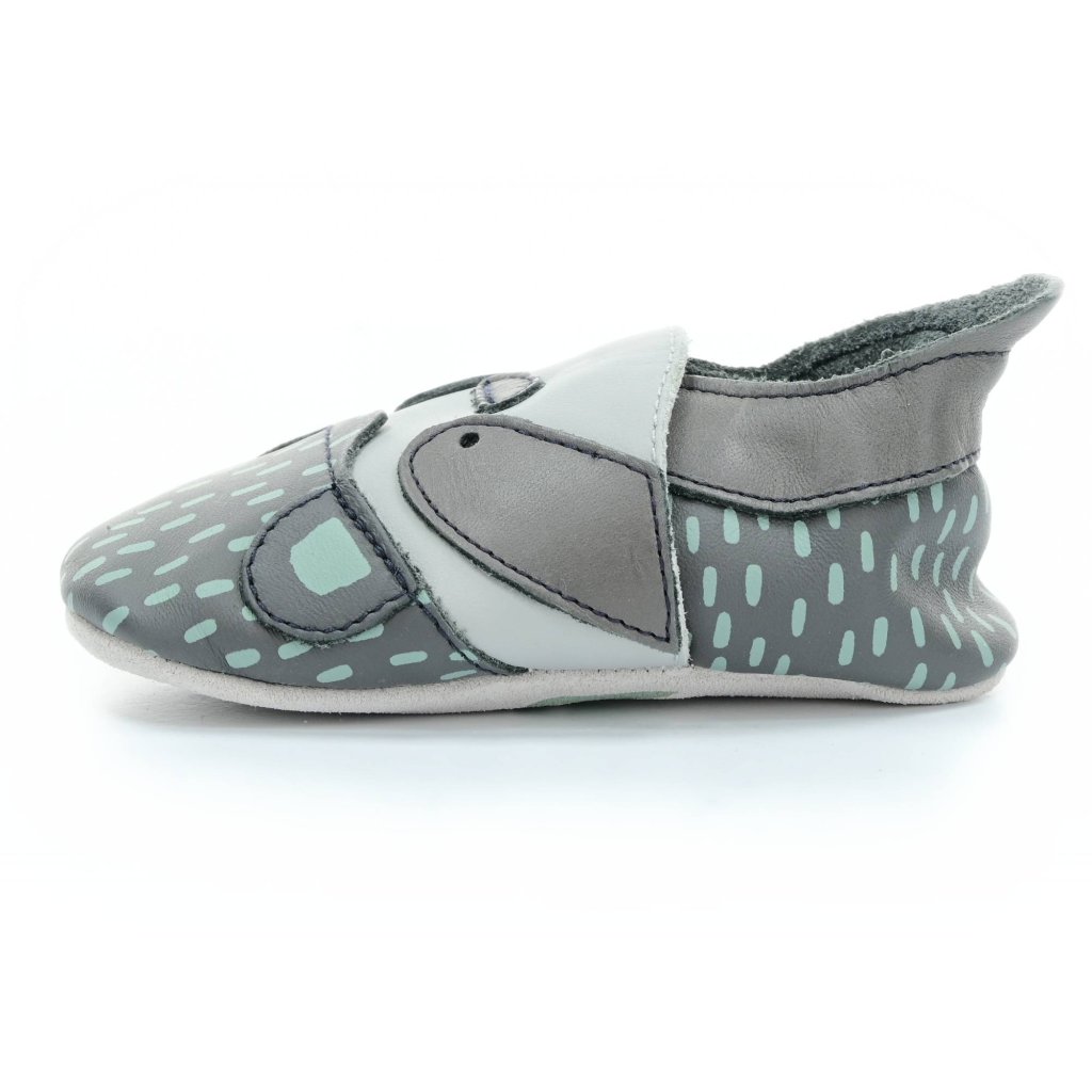 Bobux Rascal Charcoal (Soft Sole) Krabbelschuhe