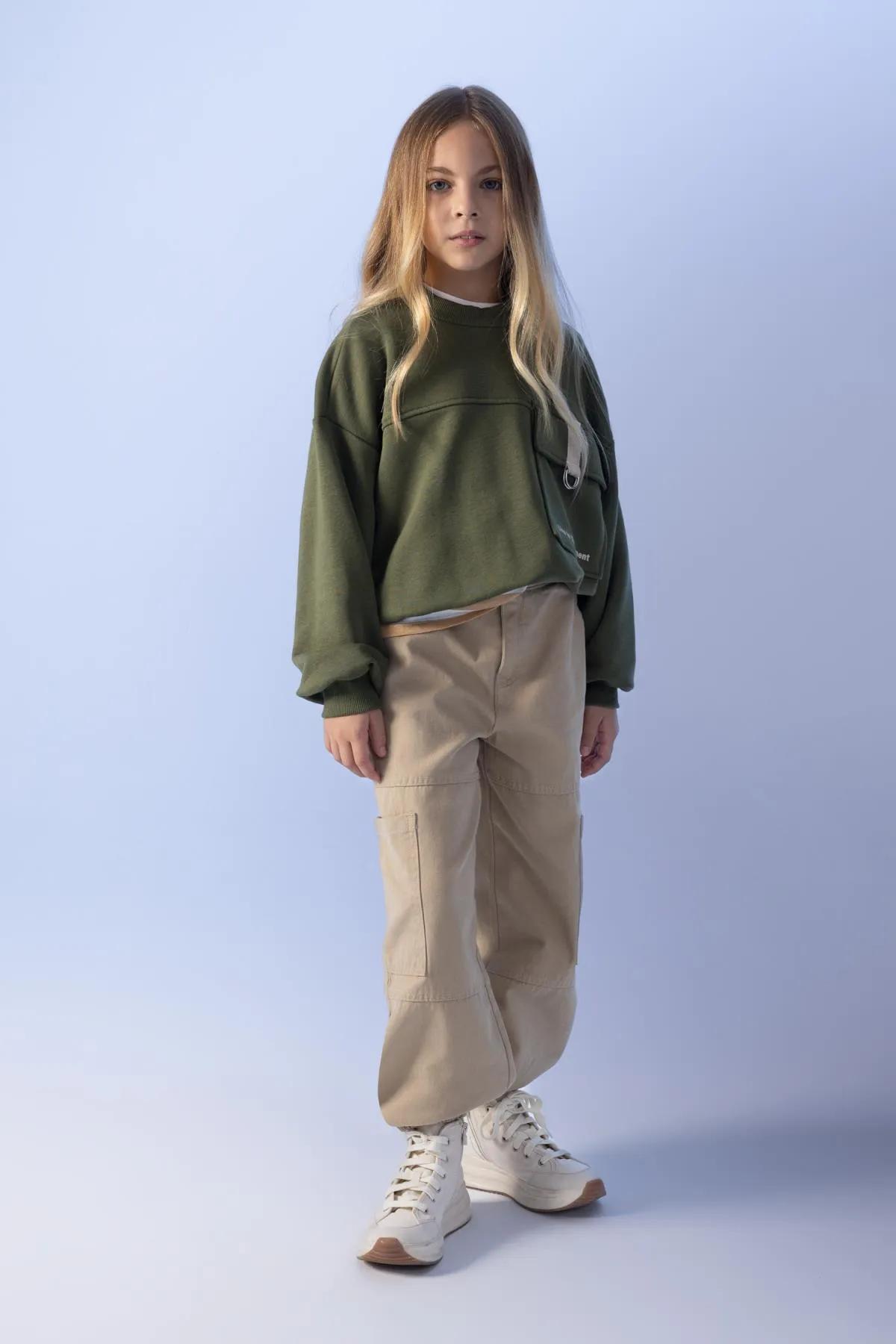 DeFacto  Mädchenhose aus Fallschirm-Gabardine